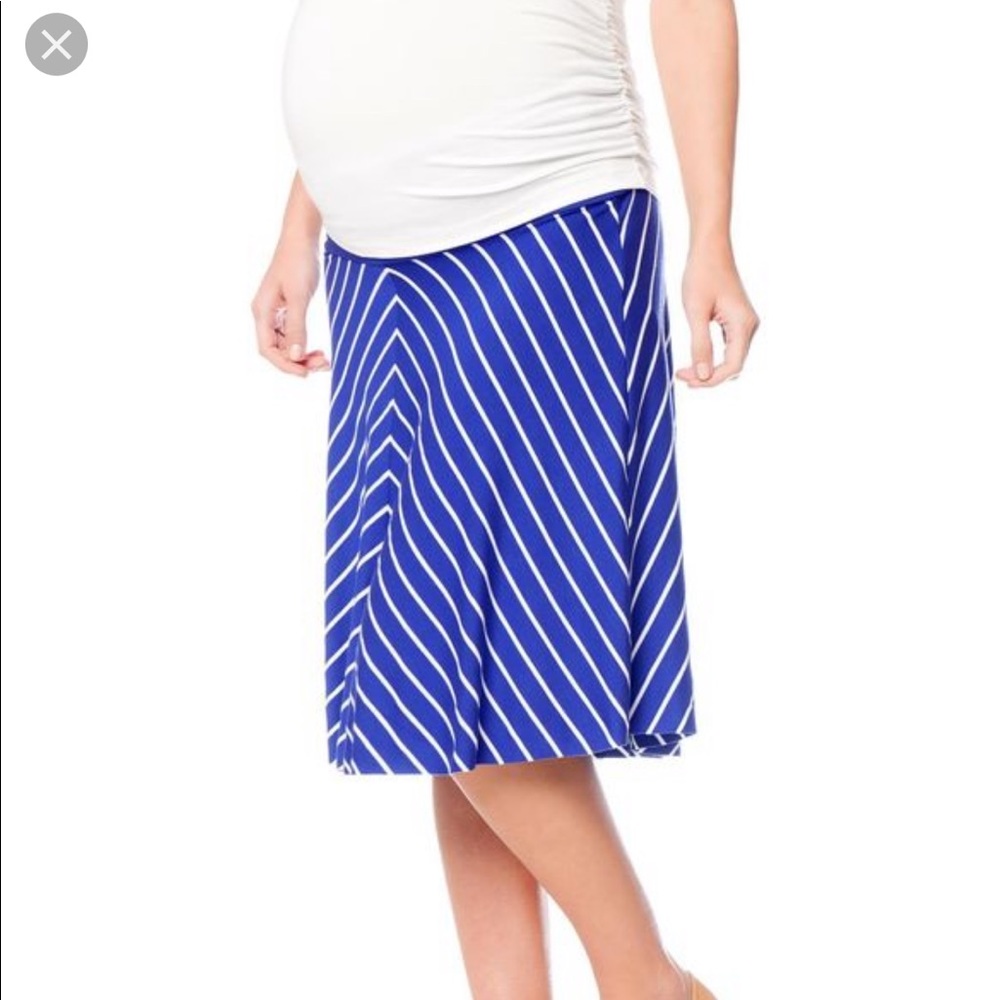- Blue and white stripe skirt